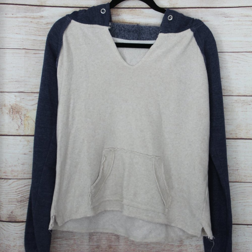 two tone sweatshirt hoodie
